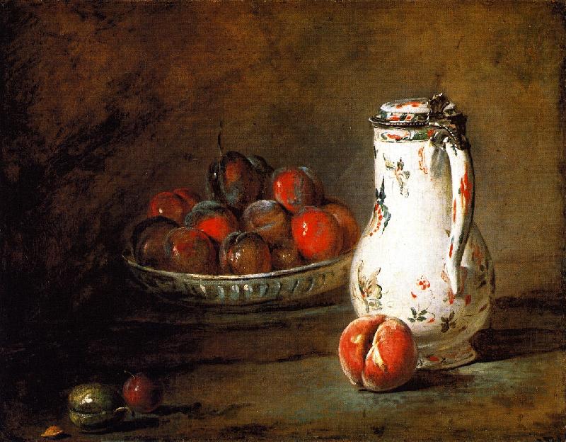 A Bowl of Plums, Jean Baptiste Simeon Chardin